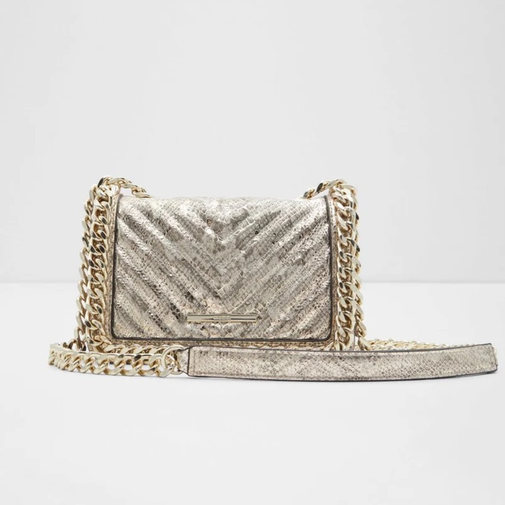 ALDO- Minigreenwald Gold Chain Crossbody Bag